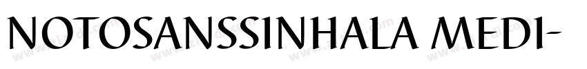 NOTOSANSSINHALA MEDI字体转换